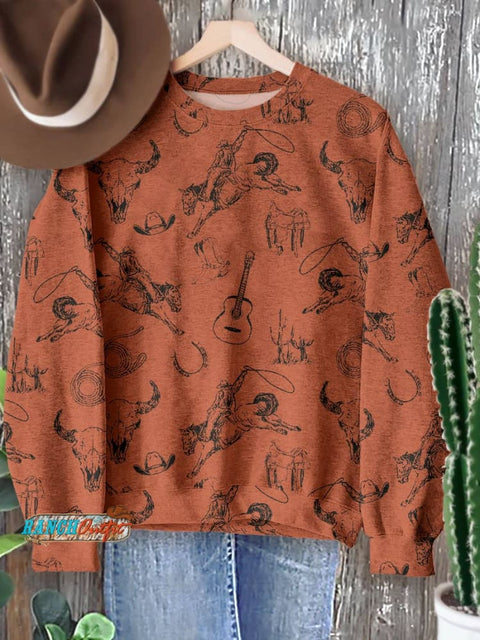 Classic West Cowboy Casual Sweatshirt