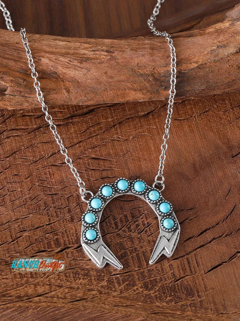 Bohemian Lightning Turquoise Necklace