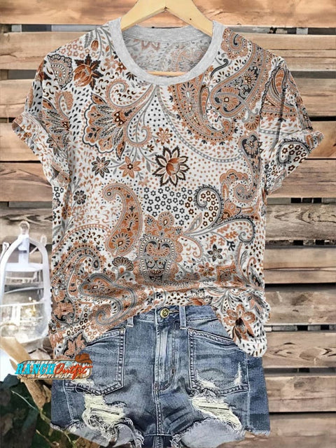 🔥 Hot Pick: 3D Floral Print V-Neck T-Shirt