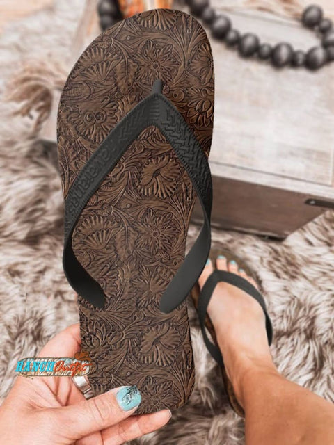 Classic West Brown Flip Flops
