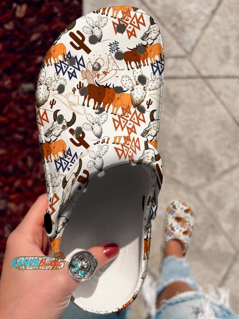 Geometric Ethnic Classic West Clogs