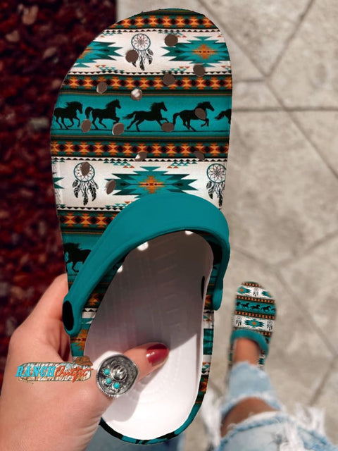 Aztec Horse Art Print Shoes