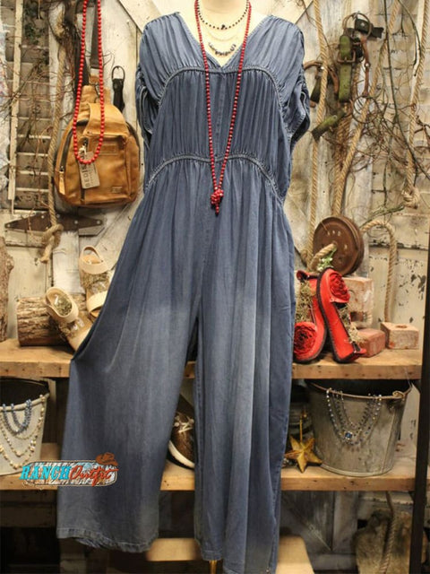 Women's Casual Cotton Jumpsuit