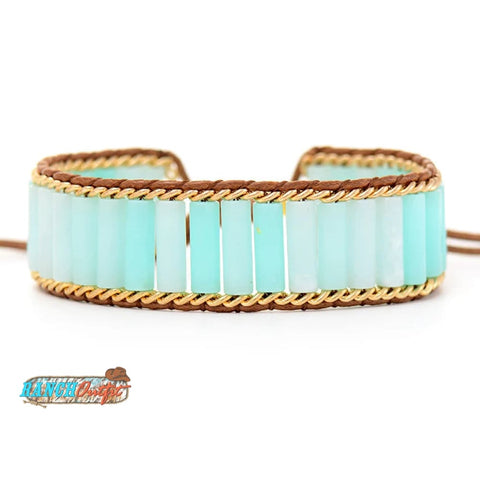 Cloud Nine Amazonite Tube Bracelet