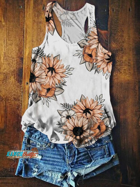 Women's Flower Tank Top