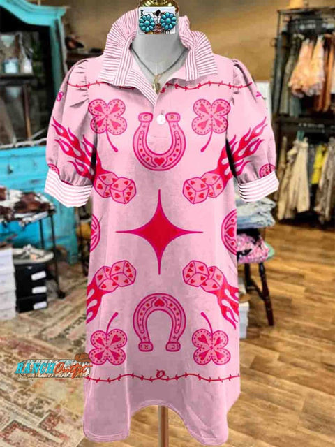 Women's Western Theme Print Casual Dress