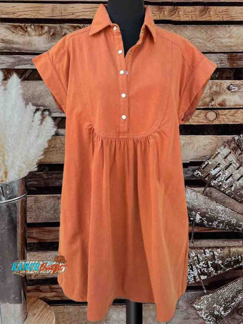 Women's Solid Color Cotton Dress