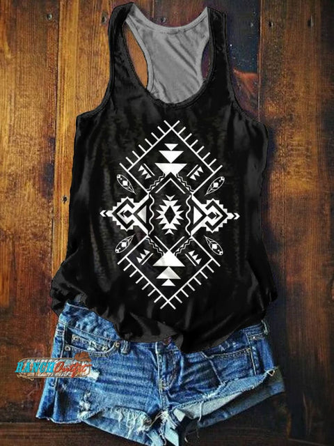 Women's Aztec Print Tank Top