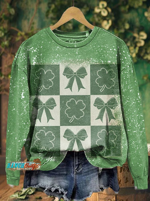 St. Patrick's Day Print Casual Sweatshirt