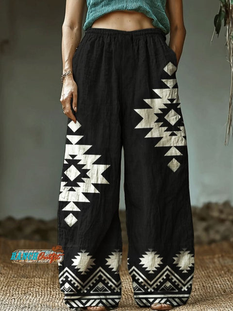 Aztec Printed Casual Pants