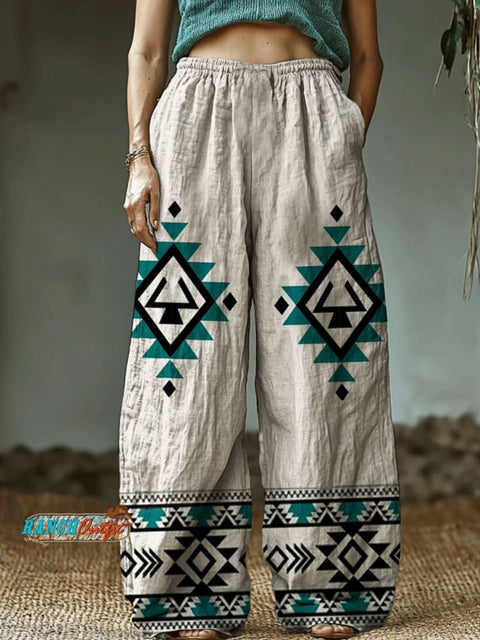 Aztec Printed Casual Pants