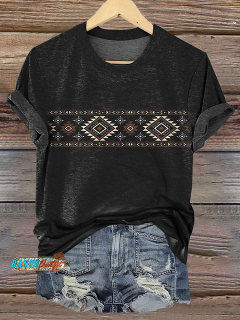 Aztec Print Casual T-shirt