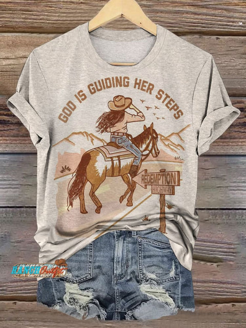 Cowgirl Printed Casual Top