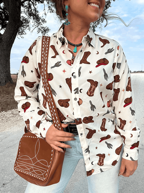 Western Fun Button Up