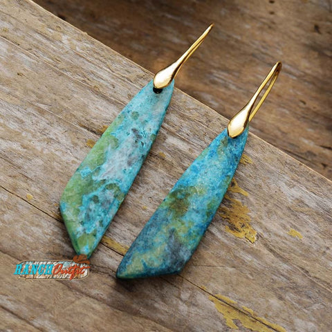 Healing Gaia Turquoise & Jasper Earrings