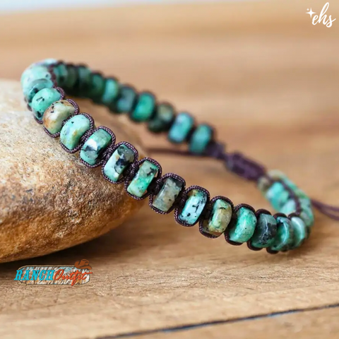 African Jasper Adjustable Boho Bracelet