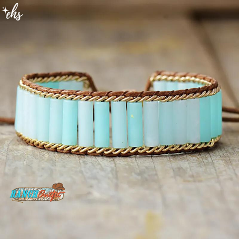 Cloud Nine Amazonite Tube Bracelet