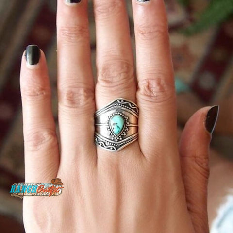 🔥Last Day 75% Off🎁Boho Turquoise Ring