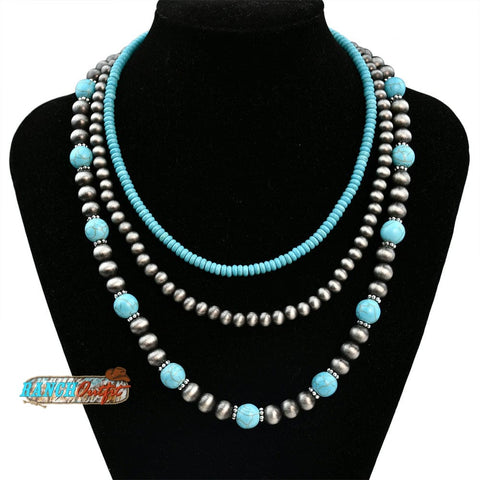 Vintage Turquoise Layered Necklace