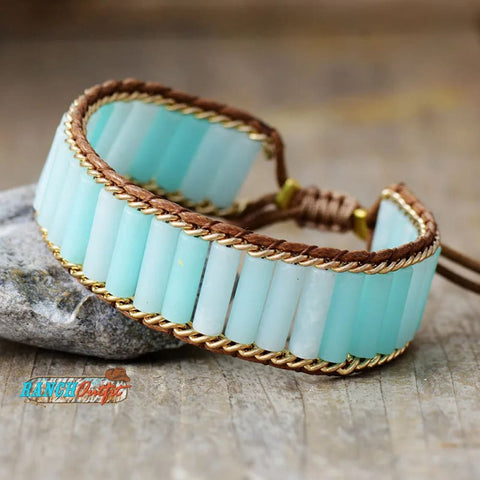 Cloud Nine Amazonite Tube Bracelet