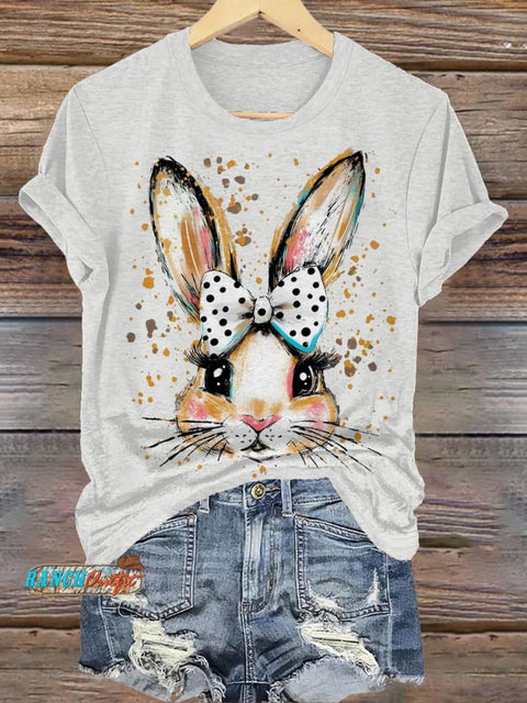 Bunny , Coquette Easter Bunny Ears T-shirt