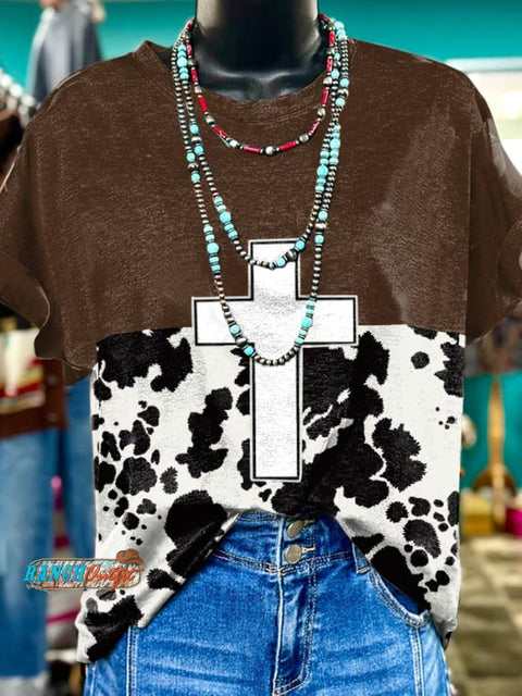 Cross Print T-shirt