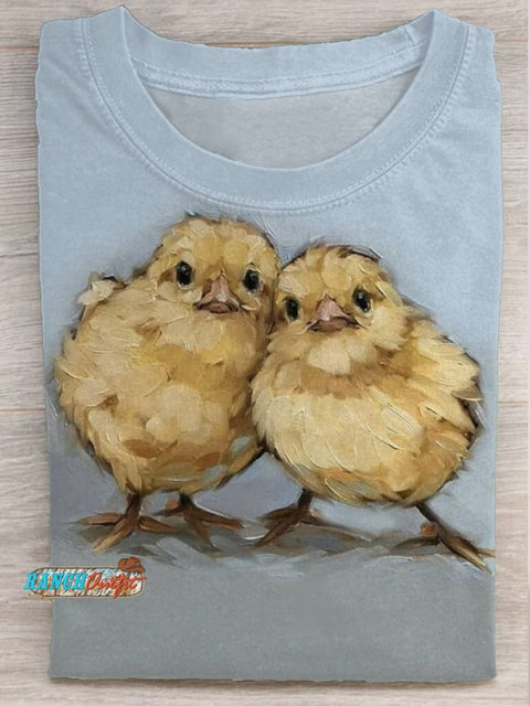 Chick Print T-shirt