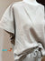 Solid Color Textured Fabric Crew Neck Top and Shorts Casual Two-piece Set