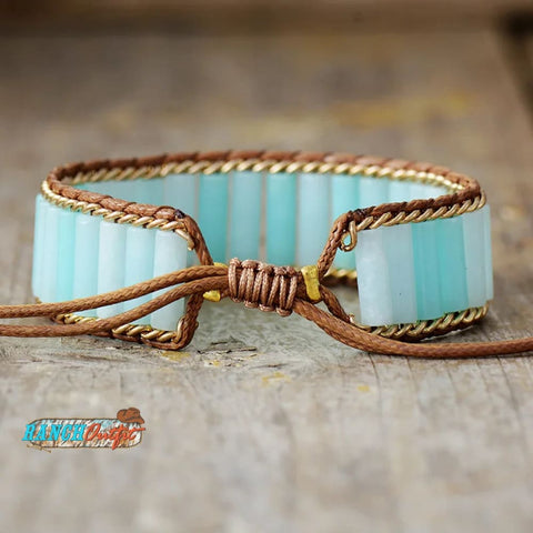 Cloud Nine Amazonite Tube Bracelet