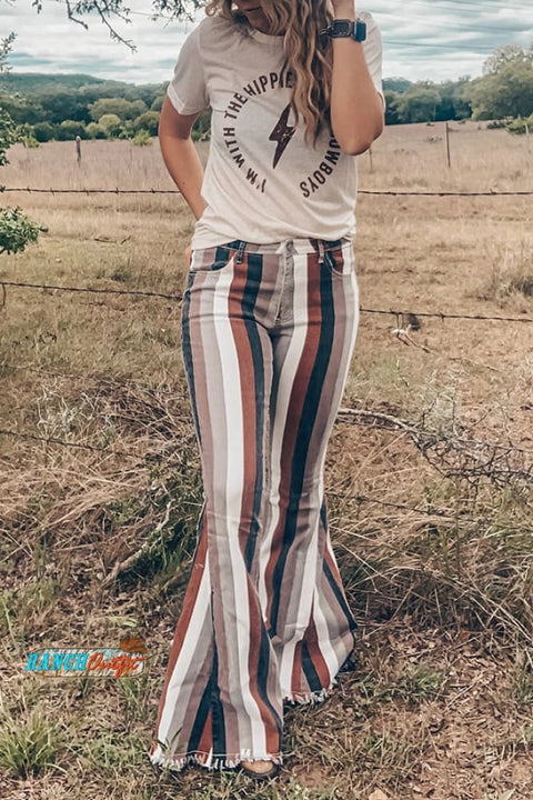 Amazing Stripe Bell Bottoms