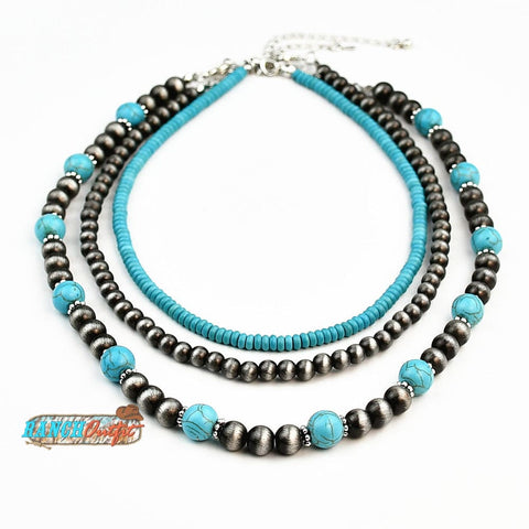 Vintage Turquoise Layered Necklace