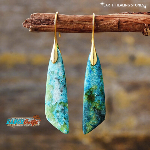 Healing Gaia Turquoise & Jasper Earrings