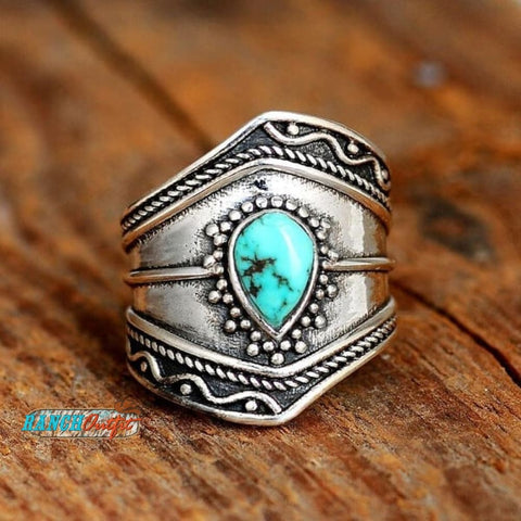 🔥Last Day 75% Off🎁Boho Turquoise Ring Us6