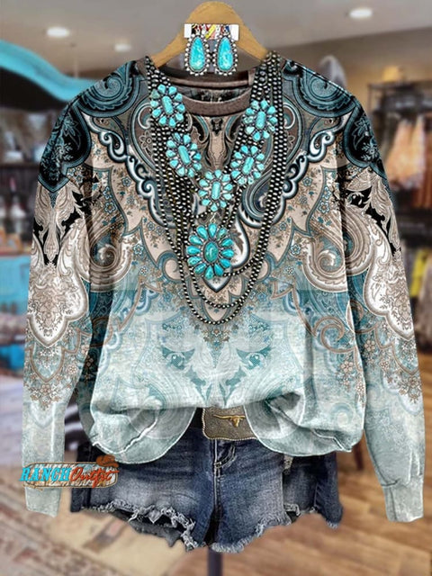 Paisley Casual  Sweatshirt