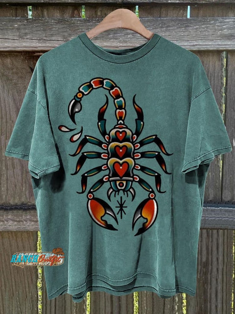 Scorpion Printed T-Shirt Colorful / S