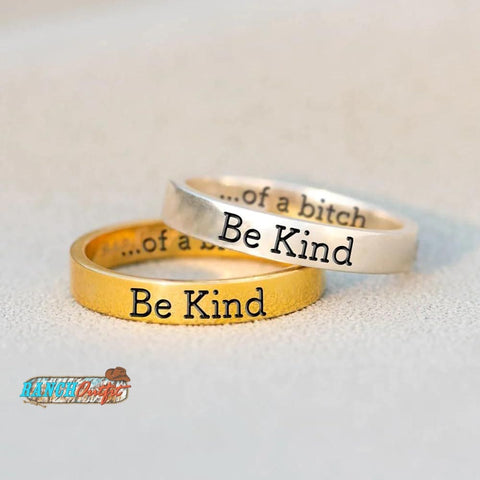 Be Kind...Of A Bi♥︎ch s925 sterling silver Ring