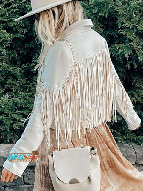 Lapel Fringe Short Jacket