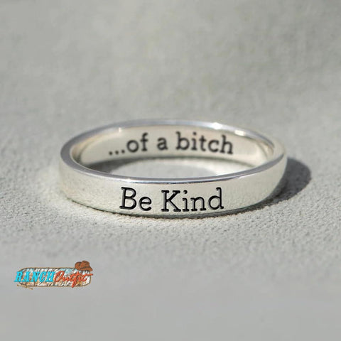 Be Kind...Of A Bi♥︎ch s925 sterling silver Ring