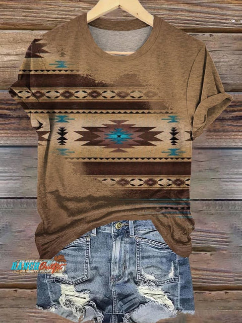 Aztac Print T-shirt