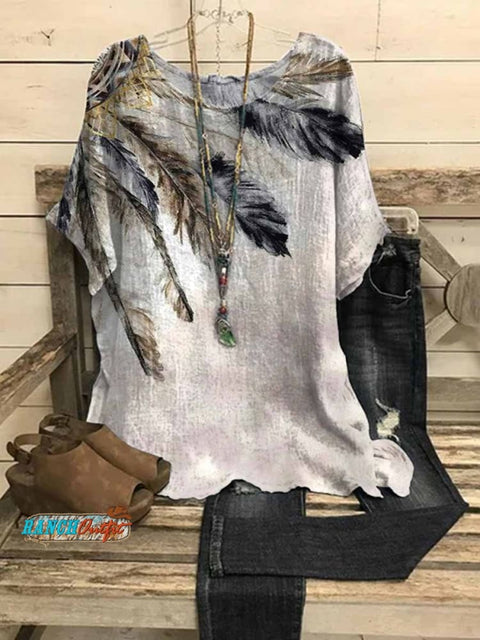 Women's Western Printed Casual Top