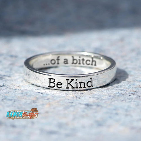 Be Kind...Of A Bi♥︎ch s925 sterling silver Ring